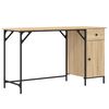 vidaXL T&ouml;lvubor&eth; Sonoma Eik 131x48x75 cm Samsettur Vi&eth;ur