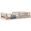 vidaXL R&uacute;mgrind &aacute;n d&yacute;nu 70x140 cm Solid Wood Furu