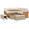 vidaXL Gar&eth;s&oacute;fa sett me&eth; p&uacute;&eth;i 8 pcs Beige og krem