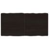vidaXL Bor&eth;plata 120x60x(2-6)cm Me&eth;h&ouml;ndla&eth;ur Vi&eth;ur N&aacute;tt&uacute;rulegar Br&uacute;nir