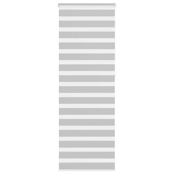 vidaXL Zebra Gard&iacute;na Lj&oacute;sgr&aacute; 85x230 cm Efni Breidd 80,9 cm P&oacute;l&yacute;ester