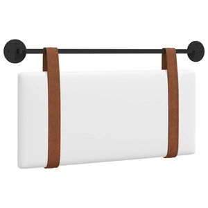 vidaXL Hengisk&aacute;li Vegghengt Einlita Hv&iacute;t 90 x 55 x 5 cm Forn PU