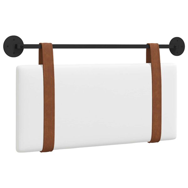 vidaXL Hengisk&aacute;li Vegghengt Einlita Hv&iacute;t 90 x 55 x 5 cm Forn PU