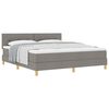 vidaXL Kassi vorinn r&uacute;m me&eth; p&uacute;&eth;i M&oacute;gr&aacute;r 180 x 200 cm d&uacute;kur