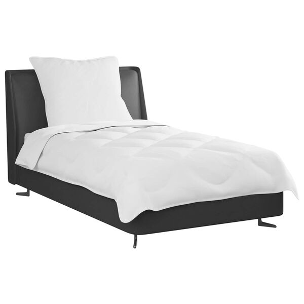 vidaXL R&uacute;mfatasett me&eth; kodda 2 pcs Hv&iacute;tt M&iacute;kr&oacute;f&iacute;ber