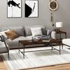 vidaXL S&oacute;fabor&eth; Reyklitu&eth; Eik 100x50x35 Samsettur Vi&eth;ur
