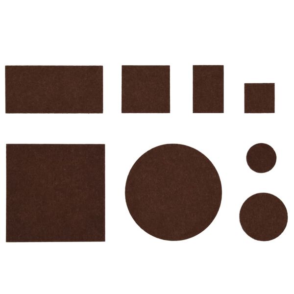 vidaXL Gólfhlífar úr Filt 72 stk