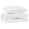 vidaXL R&uacute;mfatasett me&eth; kodda 2 pcs Hv&iacute;tt Microfleece
