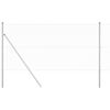 vidaXL Gir&eth;ingarp&oacute;stur Silfur 25 x 1 m (13 mm net) St&aacute;l