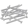 vidaXL H&uacute;sgagnaskr&uacute;fur 12 pcs Silfur M6 x 100 mm St&aacute;l