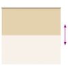 vidaXL R&uacute;llugard&iacute;nur Blackout Beige 155x130 cm Efni Breidd 151,6 cm