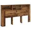 vidaXL h&ouml;fu&eth;gaflssk&aacute;pur Gamall vi&eth;ur 180x19x103,5 cm Hanna&eth;ur vi&eth;ur