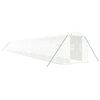 vidaXL Gr&oacute;&eth;urh&uacute;s me&eth; St&aacute;lgrind Hv&iacute;tt 40 m&sup2; 20x2x2 m