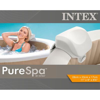 Intex Premium PureSpa höfuðpúði hvítur 28x23x17 cm froðu