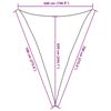 vidaXL Skyggnid&uacute;kur Segl 160 g/m&sup2; Hv&iacute;tur 5x7x7 m HDPE