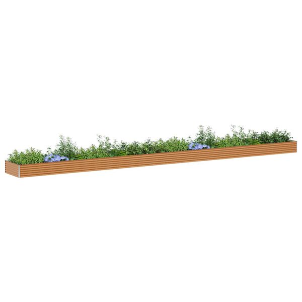 vidaXL Upph&aelig;kka&eth; bl&oacute;maker 970 x 100 x 36 cm Galvaniserad st&aacute;l