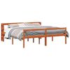 vidaXL Ramsv&iacute;k me&eth; h&ouml;fu&eth;gafl me&eth; geymslu 2 pcs Vaxbr&uacute;nn &THORN;&eacute;tt furutr&eacute;