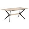 vidaXL Bor&eth;stofubor&eth; 180x90x76 cm Gegnheill Mang&oacute;vi&eth;ur