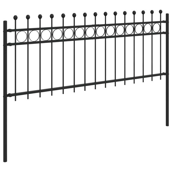 vidaXL Hringgir&eth;ing Svartur 200 x 130 cm Dufth&uacute;&eth;a&eth; st&aacute;l