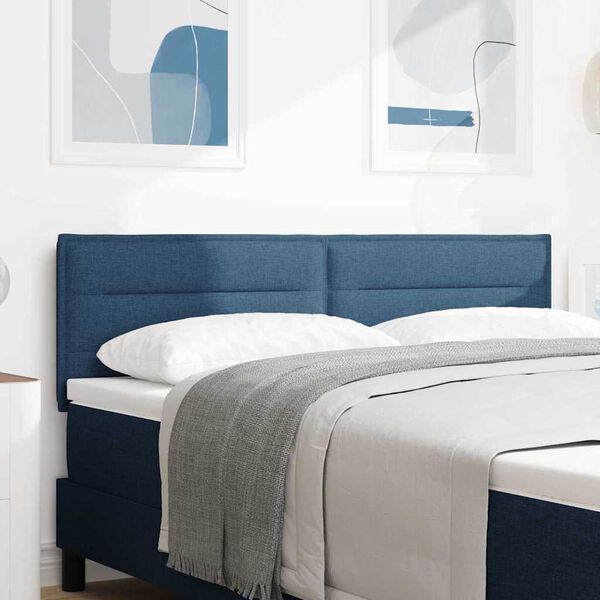 vidaXL LED h&ouml;fu&eth; Me&eth; LED r&aelig;ma lj&oacute;sum Bl&aacute;r 160 cm P&oacute;l&yacute;ester