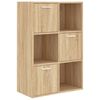 vidaXL Geymslusk&aacute;pur Sonoma Eikarlitur 60x29,5x90 cm Samsettur Vi&eth;ur