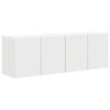 vidaXL Sj&oacute;nvarpsveggsk&aacute;pur Vegghengt 2 pcs Hv&iacute;tt 59,5 x 31 x 40 cm