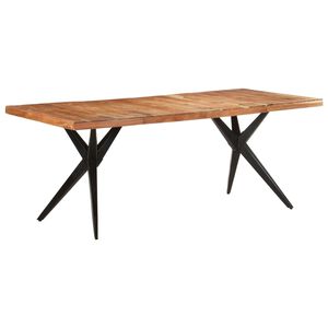 323571 vidaXL Dining Table 200x90x76 cm Solid Acacia Wood
