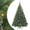 vidaXL Gervi j&oacute;latr&eacute; me&eth; 300 LED me&eth; standi Gr&aelig;nn 180 cm PE og PVC