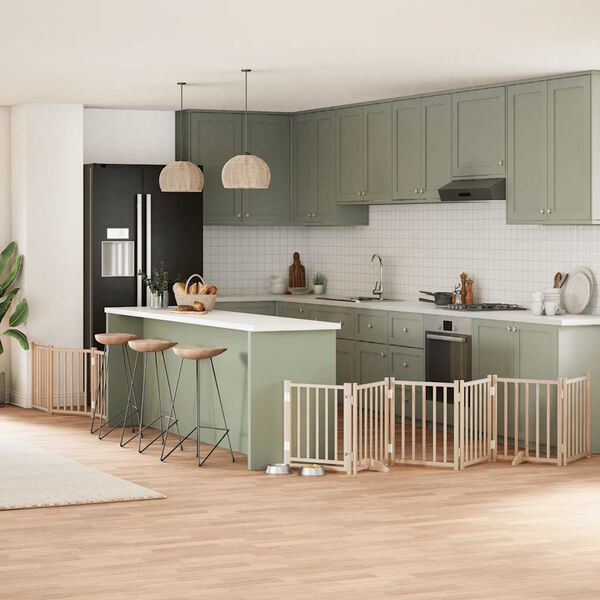 vidaXL hundahli&eth; me&eth; hur&eth; sem h&aelig;gt er a&eth; brj&oacute;ta saman 9 pl&ouml;tur 450 cm