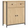 vidaXL Skenkur Sonoma Eik 70x30x80 cm Samsettur Vi&eth;ur