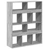 vidaXL B&oacute;kahilla Gr&aacute;ir Sonoma 100x33x125,5 cm Samsettur Vi&eth;ur