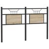 vidaXL Skiptanlegt R&uacute;mgafl Sonoma Eikarlitur 150 cm Samsettur Vi&eth;ur og St&aacute;l