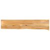 vidaXL Bor&eth;plata me&eth; N&aacute;tt&uacute;rulegum Br&uacute;num 140x20x3,8 cm Mang&oacute;vi&eth;ur