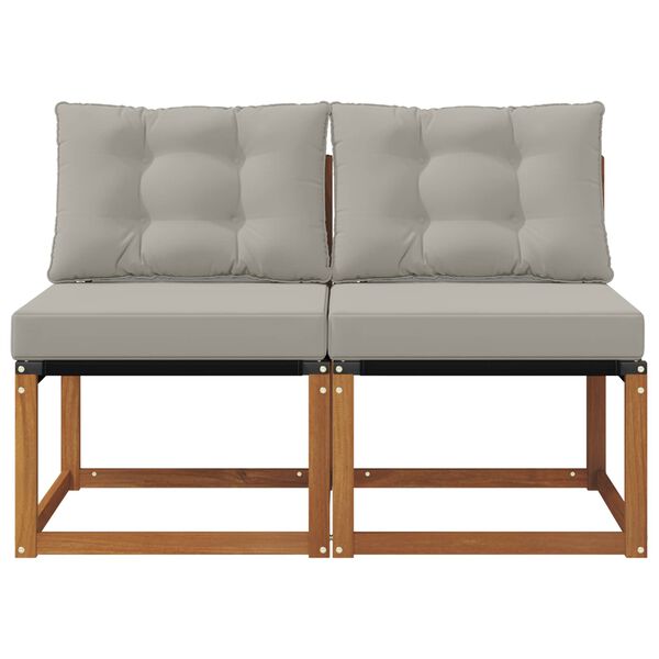 vidaXL 2 Stykki Utandeildar mi&eth;sofa