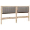 vidaXL B&oacute;lstru&eth; r&uacute;mgafl me&eth; h&ouml;fu&eth;gafl Br&uacute;nn 150 cm Solid furuhikk
