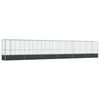 vidaXL Fuglab&uacute;r me&eth; Framlengingu Silfurlita&eth; 1250,5x107x212 cm St&aacute;l