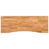 vidaXL skrifbor&eth;splata Lj&oacute;sbr&uacute;nt 140x50x2,5 cm Solid Wood Eik R&eacute;hyrnd