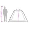 vidaXL Útilegutjald Hvelfing 5 manna Grænt Flýtisleppibúnaður