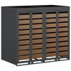 vidaXL R&uacute;llusk&aacute;pur fyrir 2 ruslatunnur Antras&iacute;t 340 x 77.5 x 115.5 cm