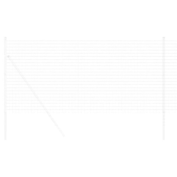 vidaXL Evrópsk girðing Silfur 1.2 x 10 m Heitt dýpi galvaniseruð járn