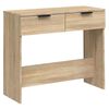 vidaXL Veggbor&eth; Sonoma Eik 90x36x75 cm Samsettur Vi&eth;ur