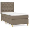 vidaXL H&oacute;lfa&eth; Springr&uacute;m me&eth; D&yacute;nu Br&uacute;ngr&aacute;tt 90x190 cm Tauefni