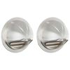 vidaXL Loftoppa 2 pcs Silfur 150 mm Ry&eth;fr&iacute;tt St&aacute;l