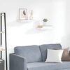 vidaXL Vegghengdar Hillur 2 stk. Eikarlitur & Hv&iacute;tur 50x23x3,8 cm MDF