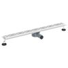 vidaXL Sturtu fr&aacute;rennsli me&eth; gleri me&eth; 360&deg; s&yacute;rum Silfur 90 cm