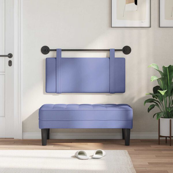 vidaXL Hengisk&aacute;li Vegghengt Einlita Jeansbl&aacute;r 90 x 55 x 5 cm d&uacute;kur