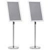 vidaXL Plakatst&ouml;ndir 2 pcs Silfur 45 x 32,7 x 108 cm &Aacute;l