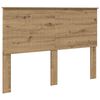 vidaXL H&ouml;f&eth;agafl me&eth; h&ouml;fu&eth;gafl Artisan Eik 140 cm Samsettur vi&eth;ur