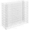 vidaXL Gabion Grj&oacute;tkassi Upph&aelig;kka&eth; Bl&oacute;maker S&iacute;nkh&uacute;&eth;a&eth; St&aacute;l 90x30x90 cm