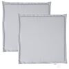 vidaXL Gar&eth;st&oacute;lasessur 2 stk. Lj&oacute;sgr&aacute;ar 45x45x2 cm Ferkanta&eth;ar